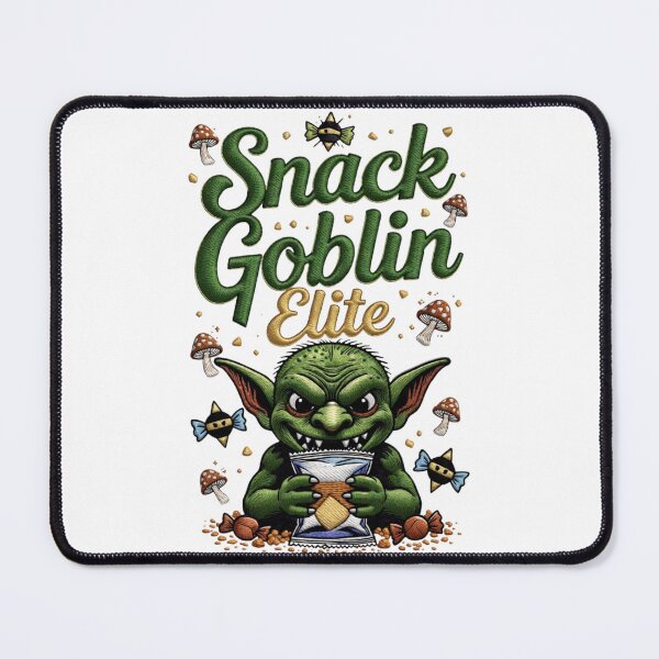 Item preview, Snack Goblin Elite Faux Embroidery Sticker | Goblincore Aesthetic Tee designed and sold by GeniePixel.