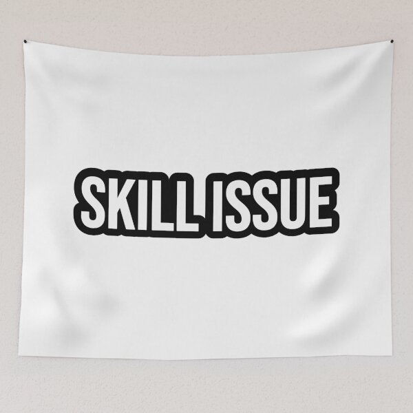 Item preview, Skill Issue, Outline Internet Memes designed and sold by Memes N Lore .