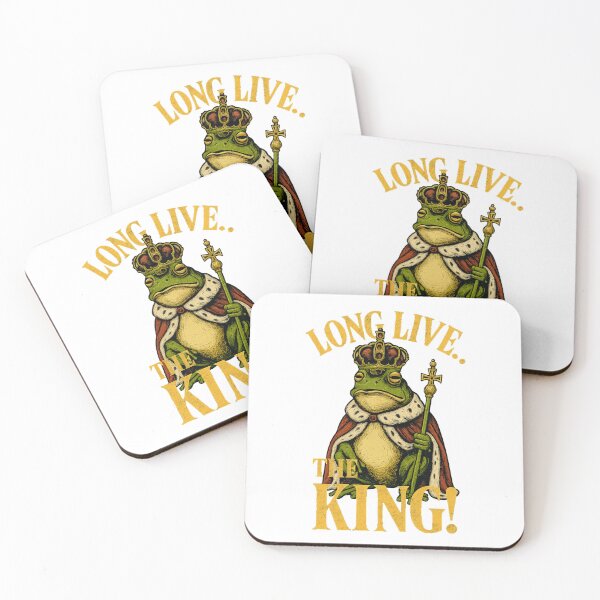 Item preview, Long Live the King – Frog Royalty Satire Design designed and sold by denip.