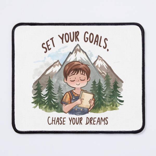 Item preview, Boy writing in a cabin, surrounded by nature, trees, mountains, and cozy atmosphere making for a serene escape designed and sold by PWDigitalArt.