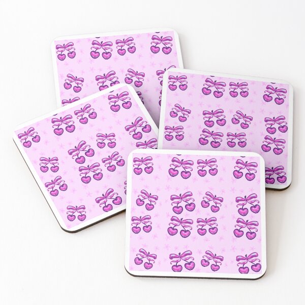Aperçu de l'œuvre Motif preppy vintage Coquette violet cerise nœud créée et vendue par BluwTuwip.
