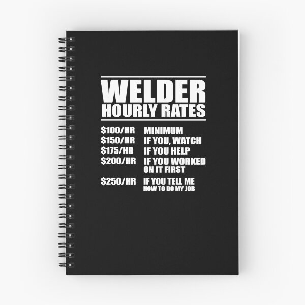 Item preview, Welder Hourly Rates V2 designed and sold by TeeTimeGuys.