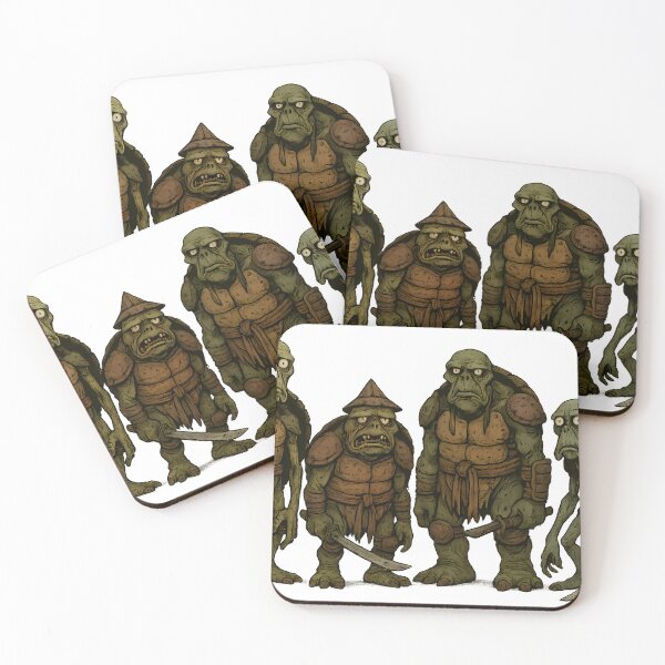 Item preview, Creepy Mutant Turtle Warriors Dark Fantasy Illustration designed and sold by Th4d1us.