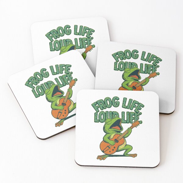 Item preview, Frog Life, Loud Life – Amphibian Rock Star Design designed and sold by denip.
