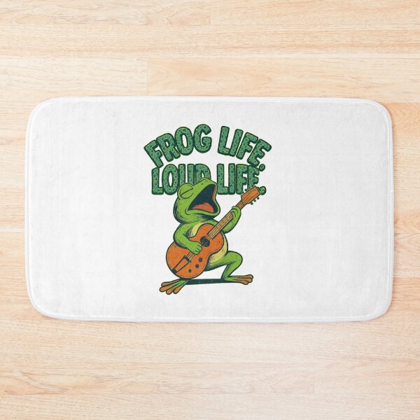 Item preview, Frog Life, Loud Life – Amphibian Rock Star Design designed and sold by denip.