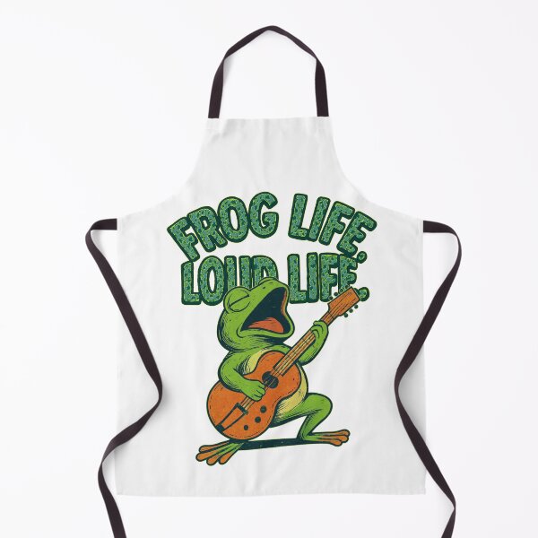 Item preview, Frog Life, Loud Life – Amphibian Rock Star Design designed and sold by denip.