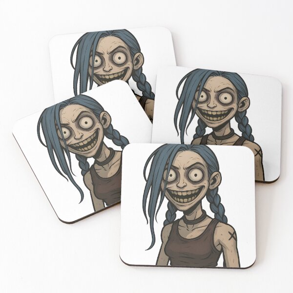 Item preview, Creepy Punk Girl Horror Portrait Illustration designed and sold by Th4d1us.