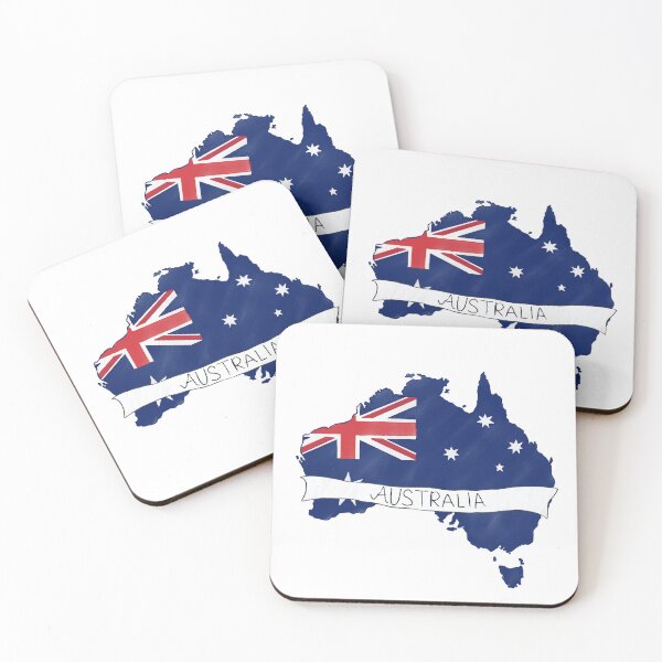 Artikelvorschau, Australien-Karte entworfen und verkauft von Shaibi's.