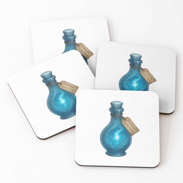 Item preview, Frostbrew of the North – Winter Fantasy Potion Illustration designed and sold by AlcheArtsStudio.