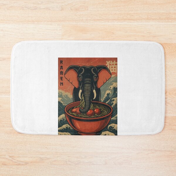 Item preview, Ramen Elephant Foodie Gift designed and sold by FemmeForge.