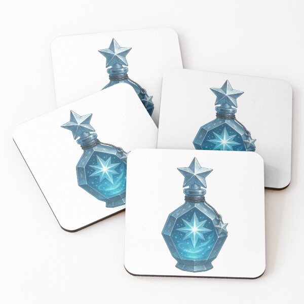 Item preview, Froststar Catalyst – Celestial Winter Potion Illustration designed and sold by AlcheArtsStudio.