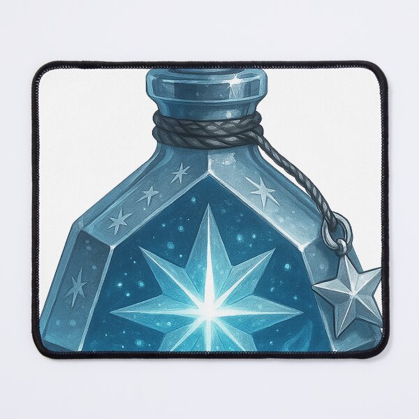 Item preview, Froststar Catalyst – Celestial Winter Potion Illustration designed and sold by AlcheArtsStudio.