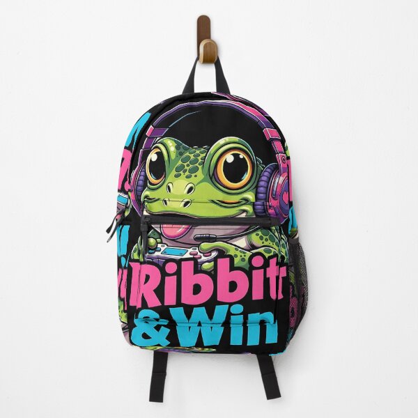 Item preview, Ribbit and Win Gamer Frog Wearing Headphones and Using Console designed and sold by Parallel Fold.