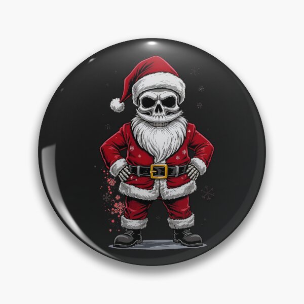 Artikelvorschau, Weihnachtsmann-Skelett-Boss | Lustiger düsterer Weihnachtsvektor entworfen und verkauft von ColorSplash123.