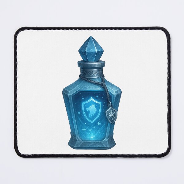 Item preview, Frostwarden’s Oath – Guardian Winter Potion Illustration designed and sold by AlcheArtsStudio.
