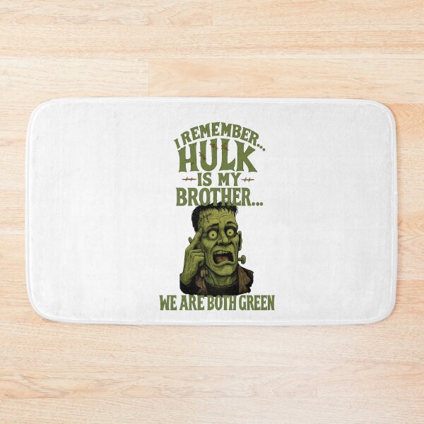 Item preview, Frankenstein Remembers Hulk – Green Monster Crossover Parody designed and sold by denip.