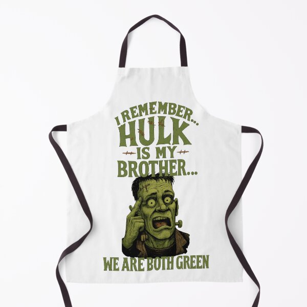 Item preview, Frankenstein Remembers Hulk – Green Monster Crossover Parody designed and sold by denip.