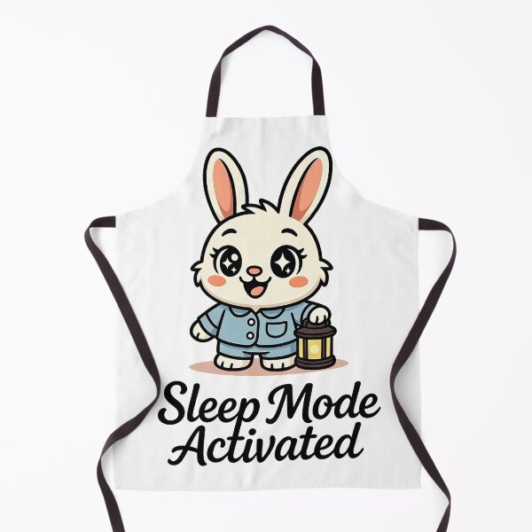 Item preview, Kawaii Bunny Sleep Mode Activated Cute Night Design designed and sold by Parallel Fold.