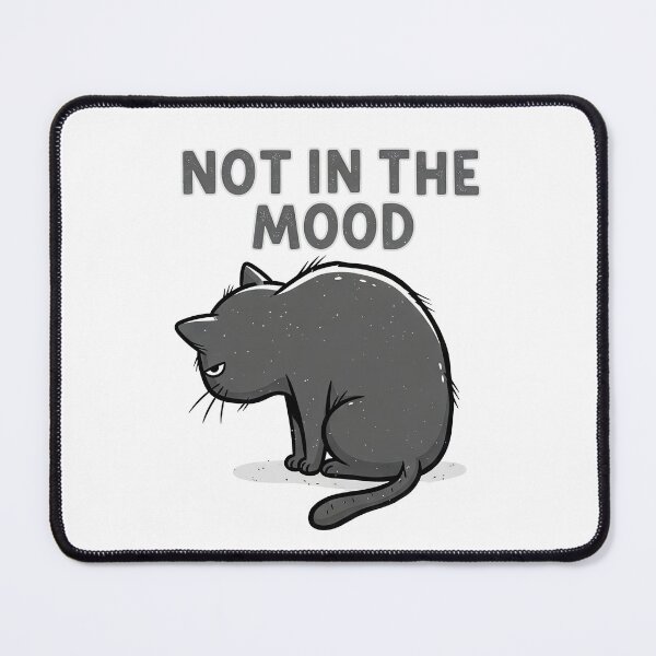 Item preview, Not in the Mood – Cat Turning Away Illustration designed and sold by nuel-art.
