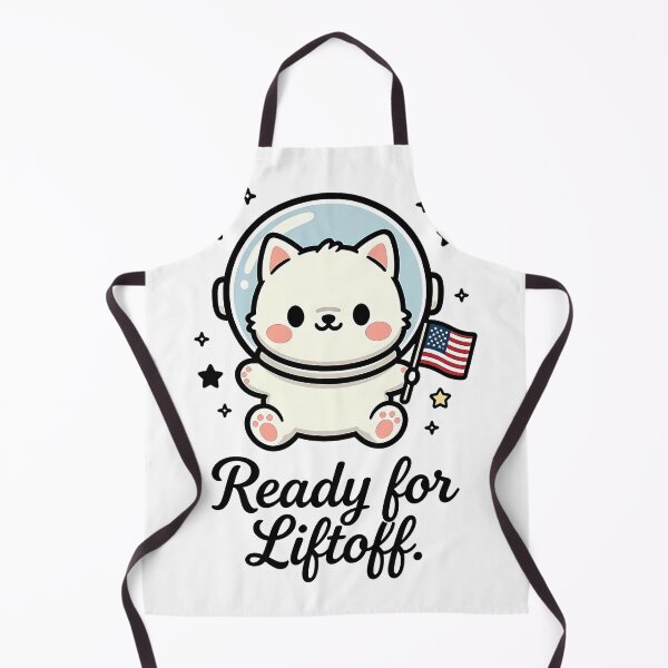 Item preview, Kawaii Samoyed Astronaut Dog Ready for Liftoff designed and sold by Parallel Fold.