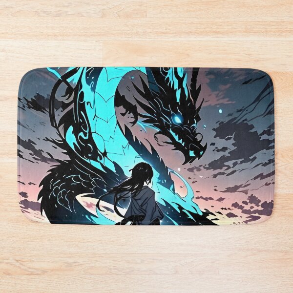 Item preview, Azure Dragon Guardian – Mystic Warrior Fantasy Art designed and sold by Dyan4.