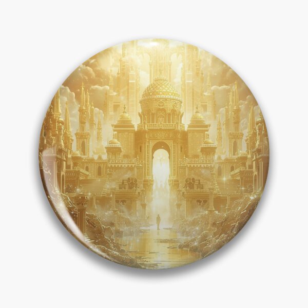 Item preview, Golden Heavenly City Gates of Paradise Fantasy Art designed and sold by TitanRN.