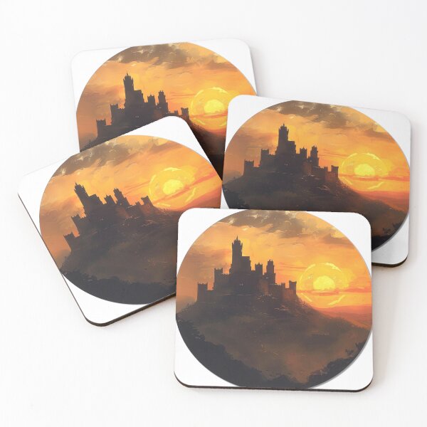Item preview, Castle Silhouette at Golden Sunset designed and sold by jgvisualarts.
