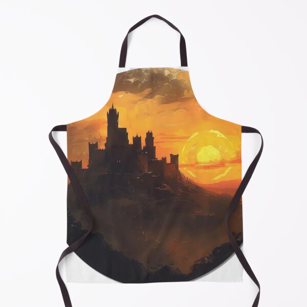Item preview, Castle Silhouette at Golden Sunset designed and sold by jgvisualarts.