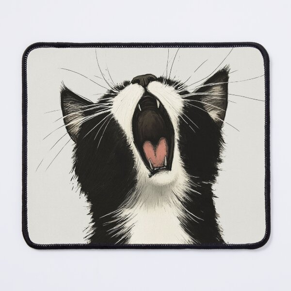 Item preview, Gato de esmoquin bostezando designed and sold by Circod.