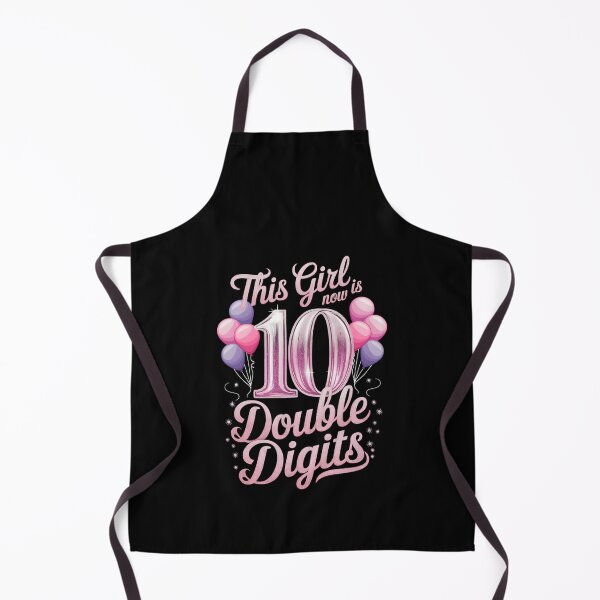 Item preview, 10th Birthday This Girl Is Now 10 Double Digits designed and sold by TiredPack.