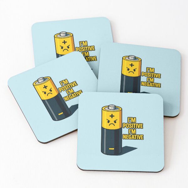 Item preview, I'm Positive I'm Negative – Funny Battery Pun Design designed and sold by MadeInNapTime.