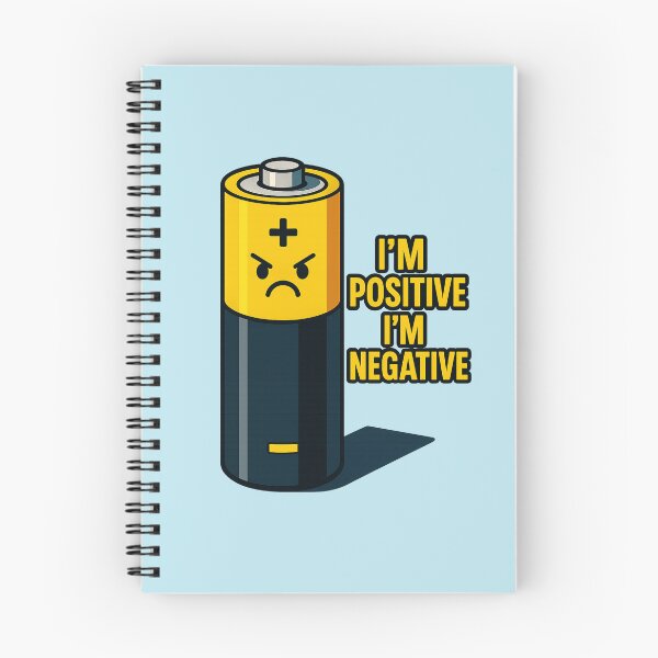 Item preview, I'm Positive I'm Negative – Funny Battery Pun Design designed and sold by MadeInNapTime.