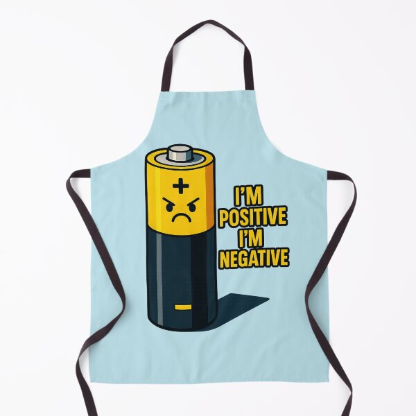 Item preview, I'm Positive I'm Negative – Funny Battery Pun Design designed and sold by MadeInNapTime.