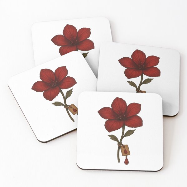 Item preview, Bloodflower Reagent – Crimson Alchemy Herb designed and sold by AlcheArtsStudio.