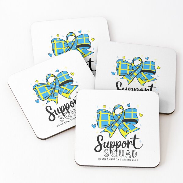 Item preview, Support Squad Down Syndrome Awareness Coquette Bow Ribbon designed and sold by TiredPack.