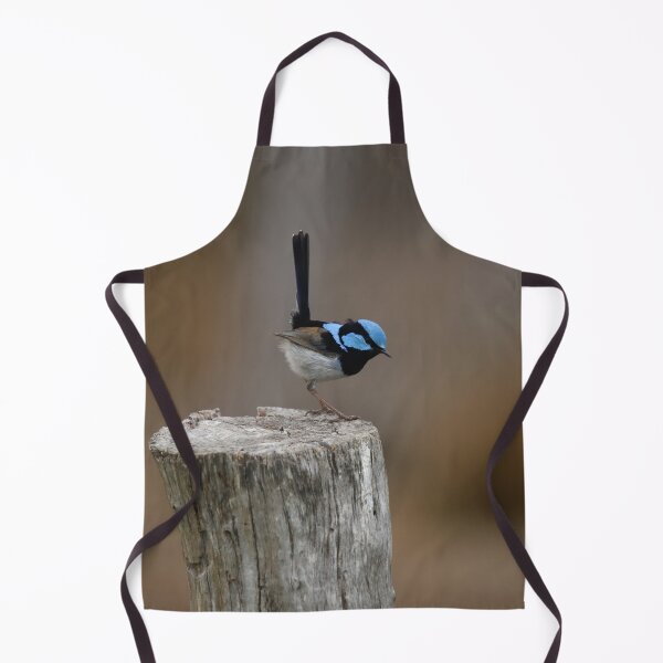 Item preview, Superb Blue Fairy Wren at Attention designed and sold by Patricia Rademaker.