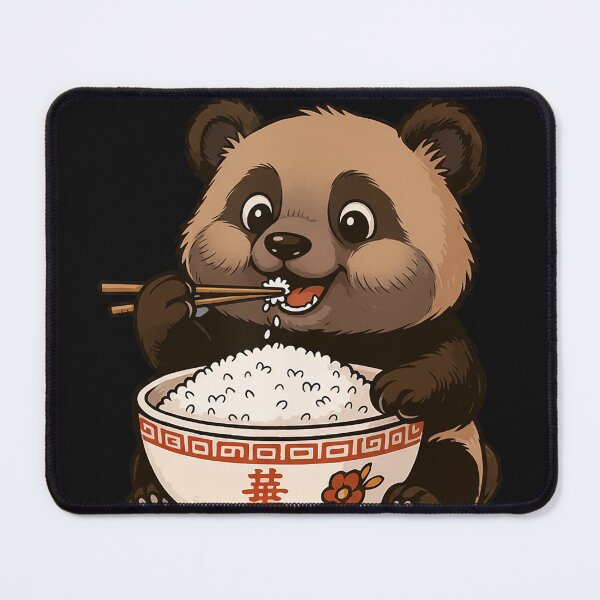 Item preview, Panda Eating Rice For Panda Lovers designed and sold by FemmeForge.