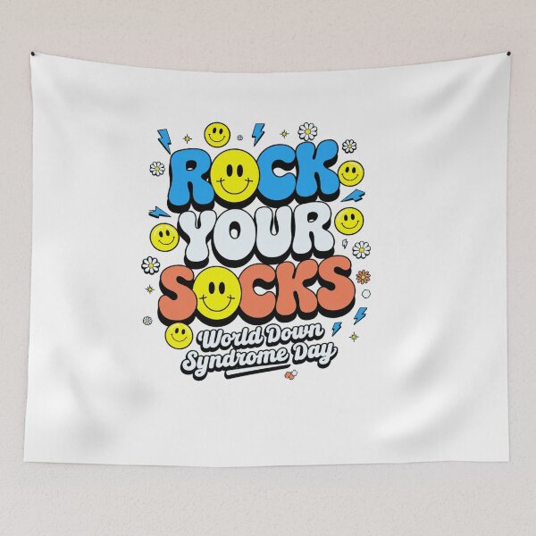 Item preview, Rock Your Socks Down Syndrome Awareness Day Groovy WDSD designed and sold by VasilisLamArt.