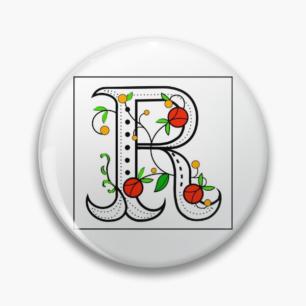 Item preview, R Initial Letter Typography designed and sold by ViaARTfactory.