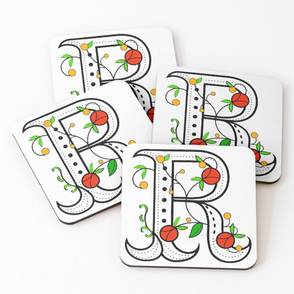 Item preview, R Initial Letter Typography designed and sold by ViaARTfactory.