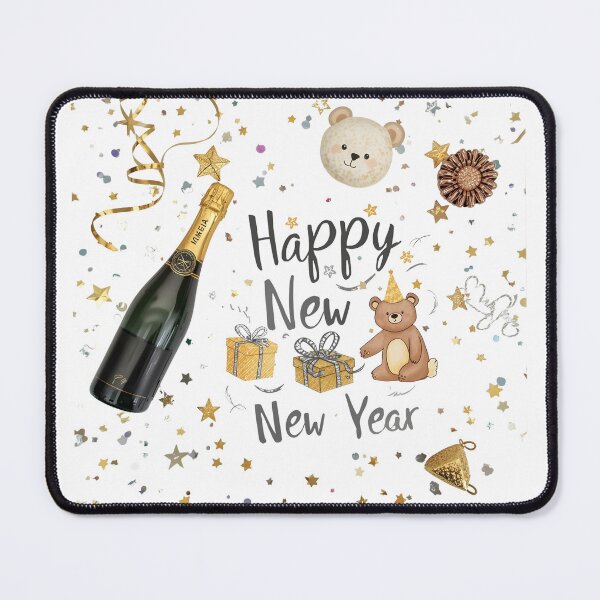 Item preview, A layout featuring a cute teddy bear, a champagne bottle, and a gift box, surrounded with petals and glitter; perfect for Valentine's Day or baby shower-themed creative projects designed and sold by PWDigitalArt.