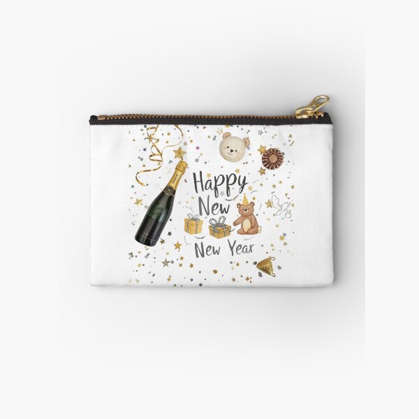 Item preview, A layout featuring a cute teddy bear, a champagne bottle, and a gift box, surrounded with petals and glitter; perfect for Valentine's Day or baby shower-themed creative projects designed and sold by PWDigitalArt.