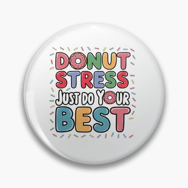 Item preview, Donut Stress Just Do Your Best Rock The Test Day Teacher designed and sold by Moxizz.