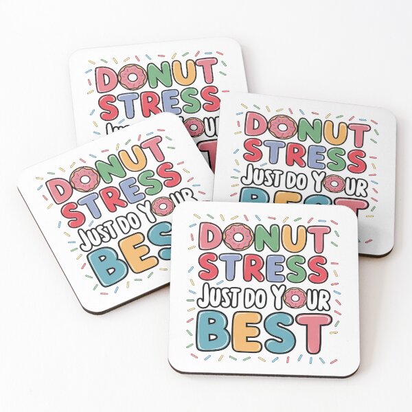 Item preview, Donut Stress Just Do Your Best Rock The Test Day Teacher designed and sold by Moxizz.