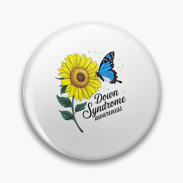 Item preview, Down Syndrome Awareness Sunflower Butterfly designed and sold by milanforbes.