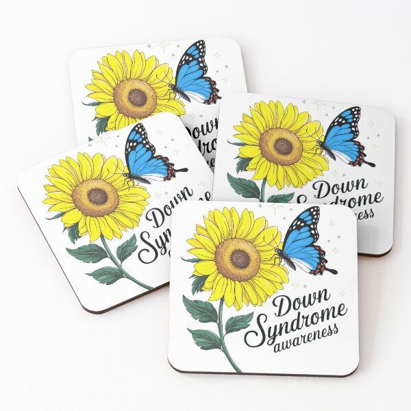 Item preview, Down Syndrome Awareness Sunflower Butterfly designed and sold by milanforbes.