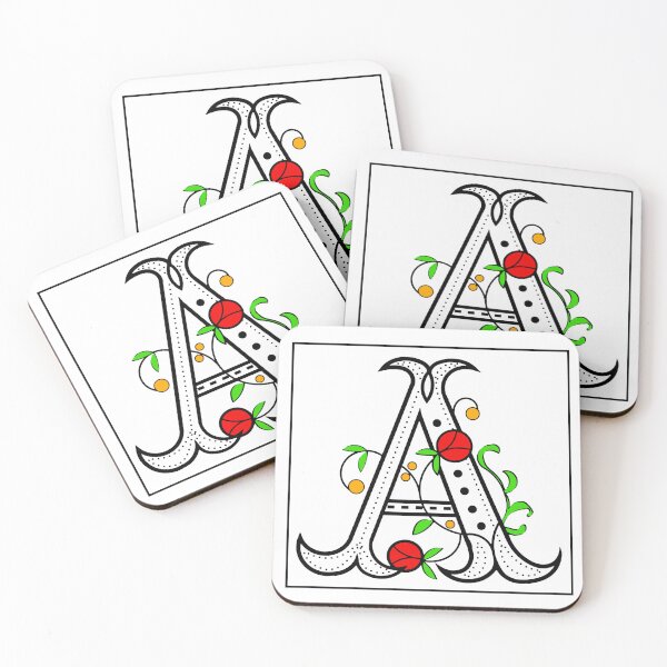 Item preview, A Initial Letter with Flower designed and sold by ViaARTfactory.
