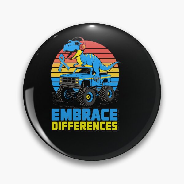 Item preview, Embrace Differences Down Syndrome Awareness Truck Dino designed and sold by TiredPack.