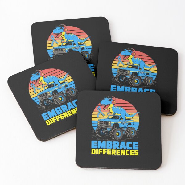 Item preview, Embrace Differences Down Syndrome Awareness Truck Dino designed and sold by TiredPack.