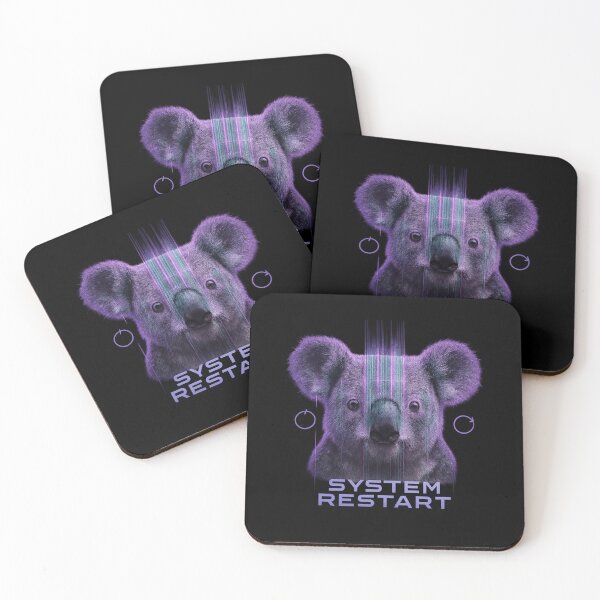 Item preview, System Restart - Glitched Koala Cyber Portrait designed and sold by MKreative Studio.